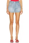 Citizen Of Humanity Abita Curved Hem Short In Blue