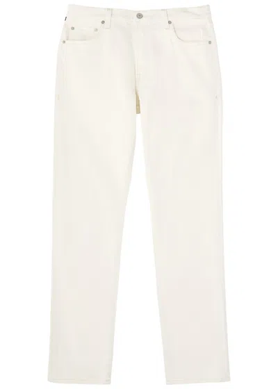 Citizens Of Humanity Adler Tapered-leg Jeans In Off White