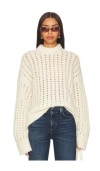 Citizen Of Humanity Citizens Of Humanity Ailani Wool Blend Crewneck Sweater In 크림