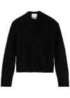 Citizen Of Humanity Citizens Of Humanity Ailani Wool Blend Crewneck Sweater In Black
