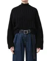 Citizen Of Humanity Citizens Of Humanity Ailani Wool Blend Crewneck Sweater In Black