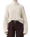 Citizen Of Humanity Citizens Of Humanity Ailani Wool Blend Crewneck Sweater In Cream