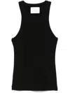 Citizens Of Humanity Akira Ribbed Stretch Tank Top In Black In Black