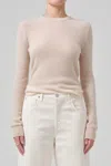 Citizen Of Humanity Alessia Crewneck Sweater In Cream