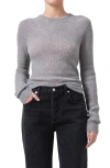 Citizen Of Humanity Alessia Crewneck Sweater In Dark Heather Grey In Dark Heather Grey