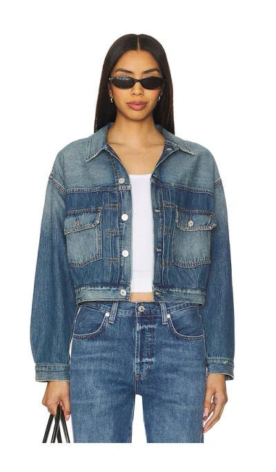 Citizen Of Humanity Alma Jean Jacket In Blue