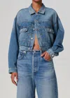Citizen Of Humanity Alma Jean Jacket In Darvi In Blue