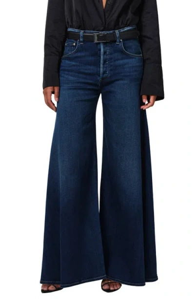 Citizens Of Humanity Amari High Waist Wide Leg Jeans In Blue