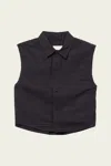 Citizen Of Humanity Anders Sleeveless Crop Top In Black