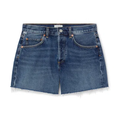 Citizens Of Humanity Annabelle Long Vintage Relaxed Shorts In Multi