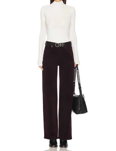 Citizen Of Humanity Annina Cord Trouser In Bordeaux In Blue