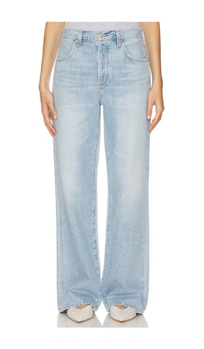 Citizens Of Humanity Annina Petite Wide Leg In Blue