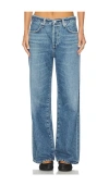Citizen Of Humanity Skyla Mid-rise Slim-fit Stretch-denim Jeans In Blue