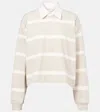 Citizen Of Humanity Aris Rugby Top In Sandatlas Pashmina Stripe In Multicoloured