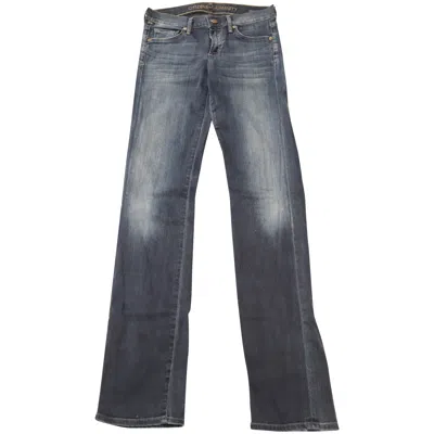 Citizens Of Humanity Ava Low-rise Straight Cut Jeans In Blue Cotton