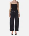 Citizen Of Humanity Citizens Of Humanity Horseshoe Superhigh Waist Ankle Barrel Jeans In Black