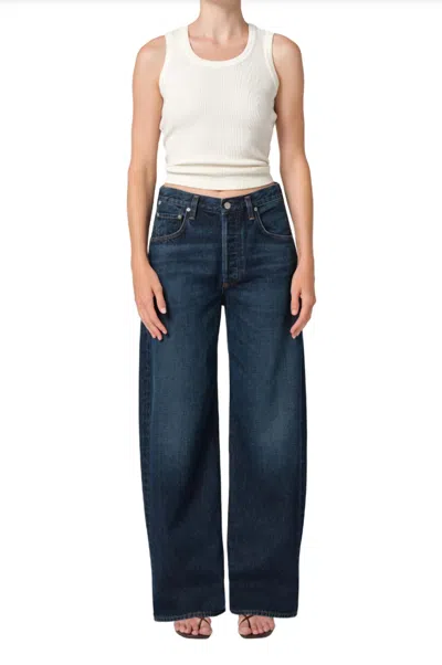 Citizen Of Humanity Ayla Baggy Jeans In Costa Brava In Blue