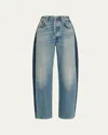 Citizen Of Humanity Ayla Baggy Jeans With Tuxedo Stripe Drome In Drome