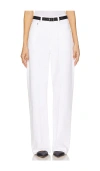Citizen Of Humanity Isola Cropped Bootcut Recycled Leather-blend Pants In White
