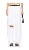 Citizen Of Humanity Ayla High Rise Baggy Pants In Zinc In White