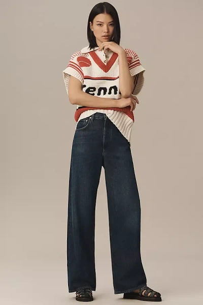 Citizens Of Humanity Ayla Baggy Wide-leg Jeans In Blue