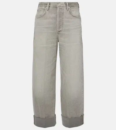 Citizen Of Humanity Ayla Barrel-leg Jeans In Grau