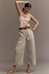 Citizen Of Humanity Ayla Raw Hem High Waist Baggy Crop Wide Leg Jeans In Neutral