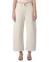 Citizen Of Humanity Ayla Raw Hem High Waist Baggy Crop Wide Leg Jeans In Neutral
