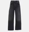 Citizen Of Humanity Ayla Crop Wide Leg In Black