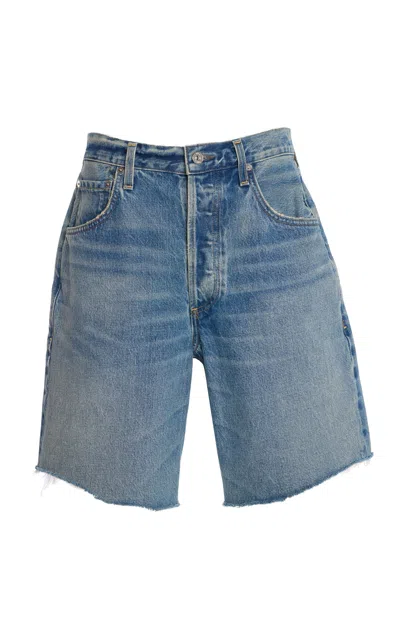 Citizens Of Humanity Ayla Denim Shorts In Dark Wash