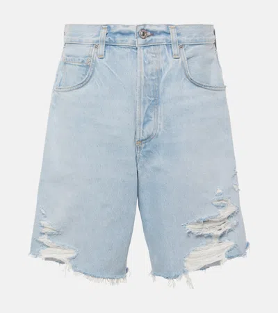 CITIZENS OF HUMANITY AYLA DISTRESSED DENIM SHORTS