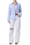 Citizen Of Humanity Ayla High Rise Baggy Pants In Zinc In White