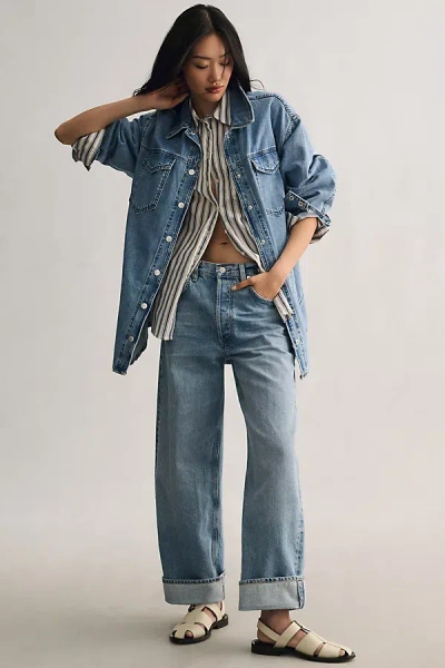 Citizen Of Humanity Ayla High-rise Wide-leg Jeans In Blue