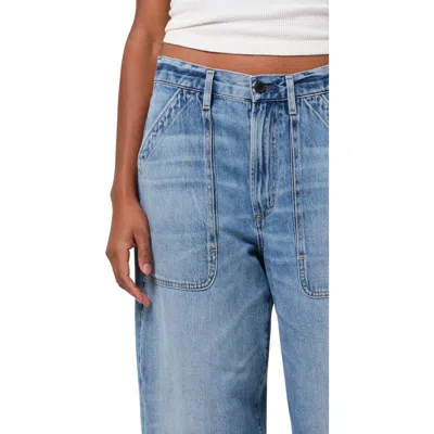 Citizens Of Humanity Ayla High Waist Baggy Wide Leg Utility Jeans In Zenith