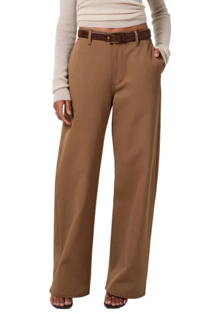Citizens Of Humanity Ayla High Waist Wide Leg Pants In Nut