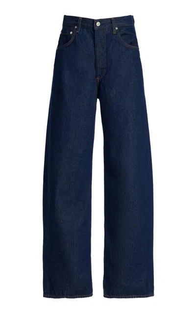 Citizens Of Humanity Ayla Mid-rise Wide-leg Jeans In Blue