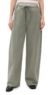 Citizens Of Humanity Aurora Cotton And Linen-blend Wide-leg Pants In Nova