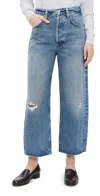 Citizen Of Humanity Ayla Distressed Rigid High-rise Baggy Jeans In Solano