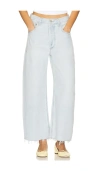 Citizen Of Humanity Ayla Raw Hem Crop In Blue