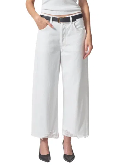 Citizens Of Humanity Ayla Raw Hem Crop Jean In Harlow In Neutral