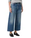 Citizen Of Humanity Citizens Of Humanity Ayla High Waist Raw Hem Ankle Baggy Wide Leg Jeans In Doheny