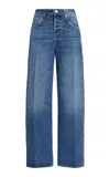 Citizen Of Humanity Womens Chaya Citizens Of Humanity X Argent Ayla Baggy Wide-leg High-rise Denim Jeans In Blue