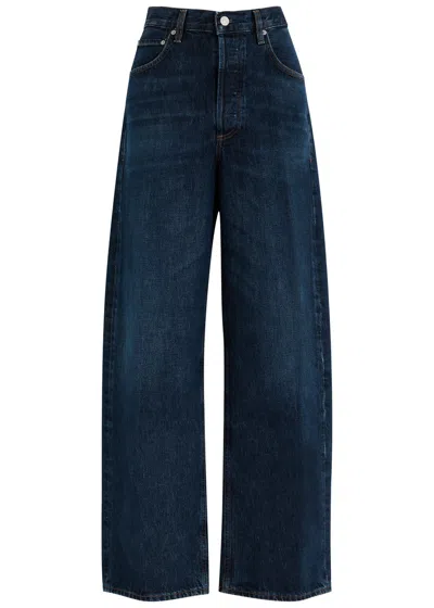 Citizens Of Humanity Ayla Wide-leg Jeans In Dark Blue