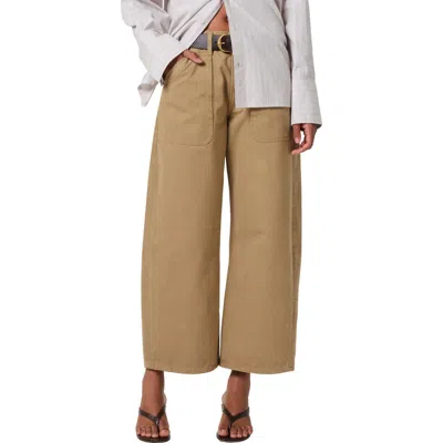 Citizens Of Humanity Ayla Wide Leg Utility Twill Pants In Heirloom
