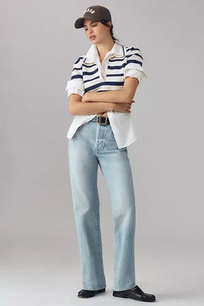 Citizen Of Humanity Baretta High-rise Relaxed Straight-leg Jeans In Blue