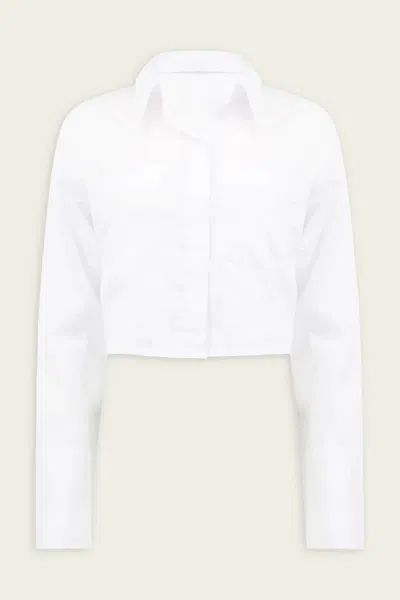 Citizens Of Humanity Bea Crop Top In White