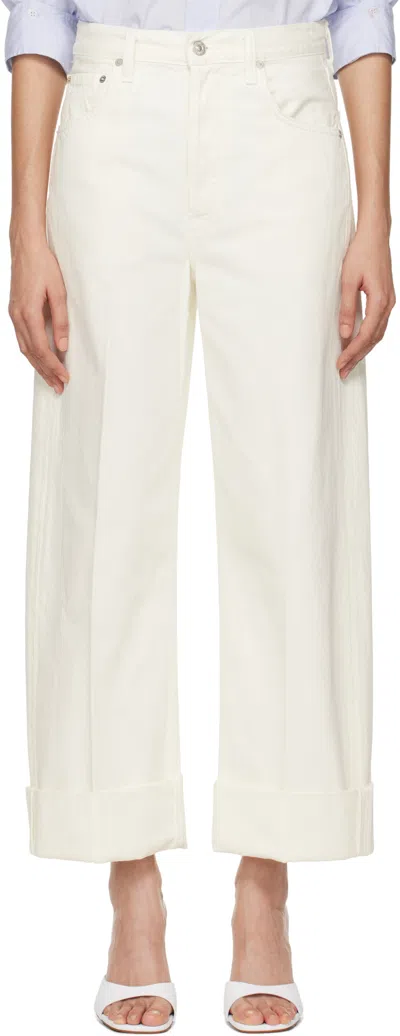 Citizen Of Humanity Belt Loop Jeans In White