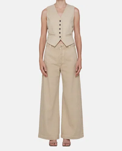 Citizens Of Humanity Beverly Denim Trousers In Neutrals
