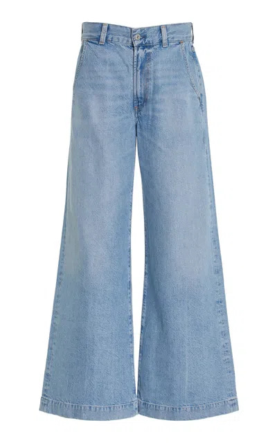 Citizens Of Humanity Beverly Rigid Low-rise Wide-leg Jeans In Light Wash