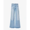 Citizen Of Humanity Beverly Slouch Boot Wide-leg Recycled Denim-blend Jeans In Carousel (lt Indigo)